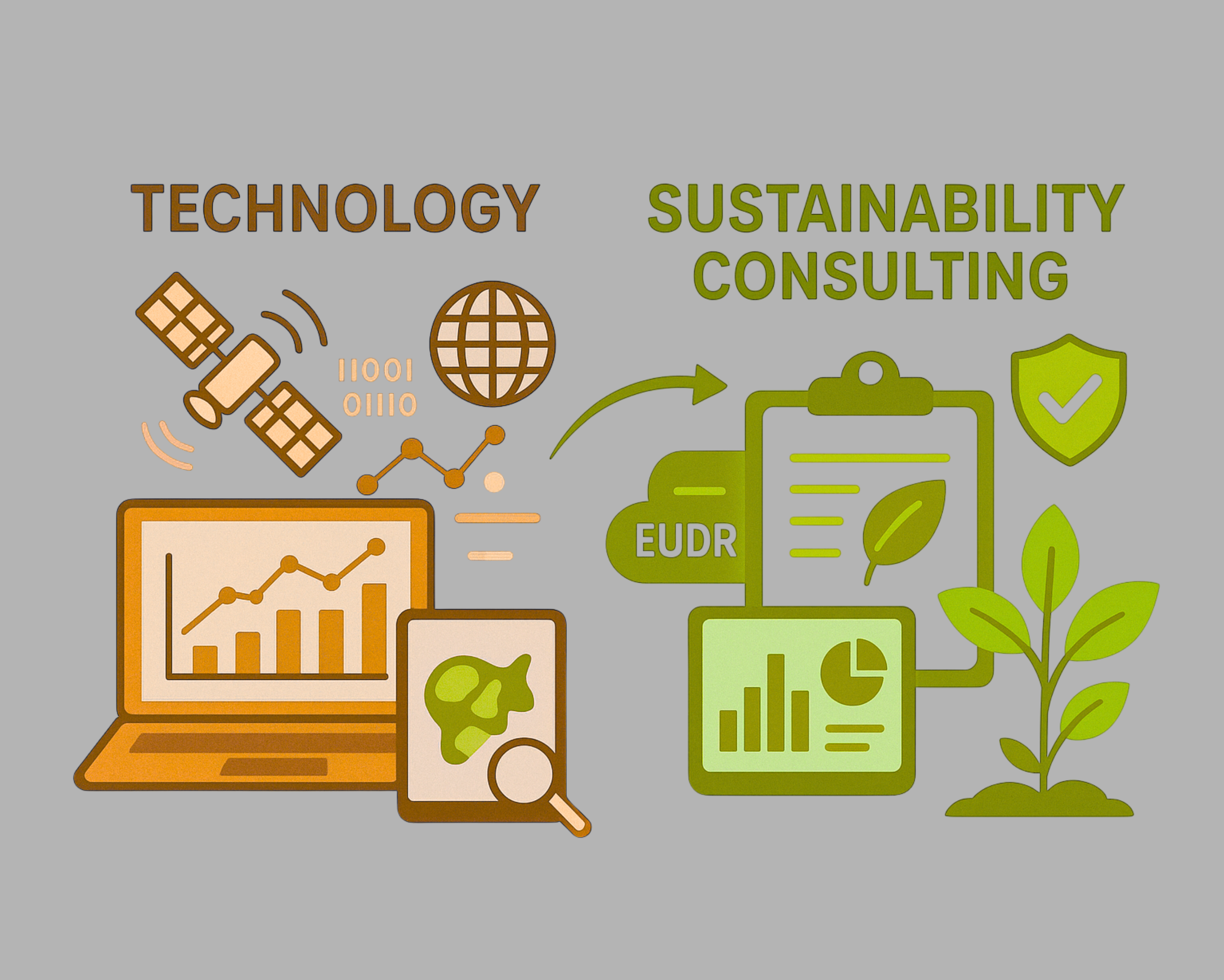 Technology meets Sustainability - infographic