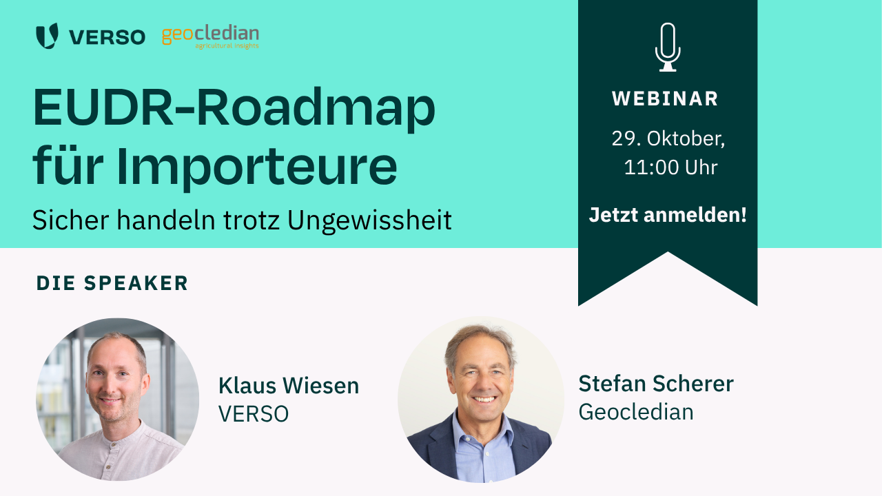 Webinar EUDR Roadmap für Importeure Webinar EUDR Roadmap für Importeure